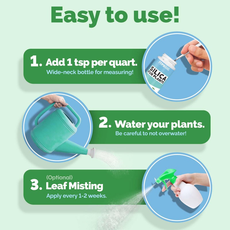 TPS NUTRIENTS السيليكا للنباتات المنزلية، طعام نباتي من السيليكون السائل للسيقان القوية والأوراق الصحية، سماد نباتي سائل 32 أونصة (1 لتر) - Image 4